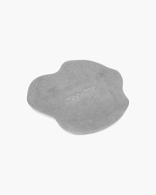 noo.ma Plama Coasters set van 4 - gepolijst aluminium onderzetters, free-form