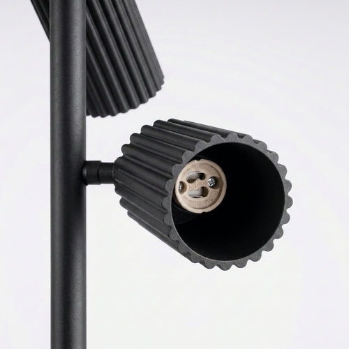 Sollux Lighting Vloerlamp KARBON 3 zwart - 30x30x155cm