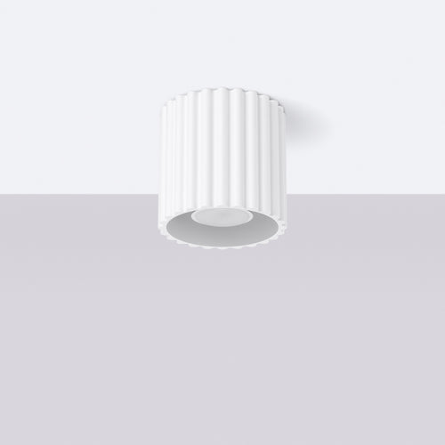 Sollux Lighting Plafondlamp AURA 1 wit GU10 - 10x10x10cm