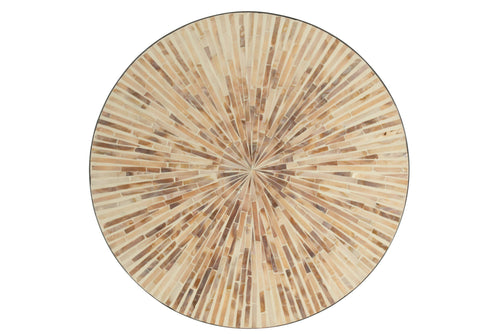 J-Line plateau Nuye Rond - dienblad - karton - beige