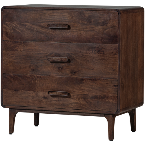 WOOOD ladekast Liya - Mango Hout - Donkerbruin - 90x90x50 - vtwonen shop