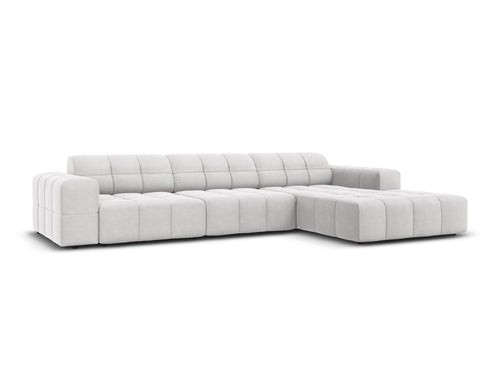 Cosmopolitan Design rechter hoekbank Chicago 4-zits, flueel geld - 167x294x78cm