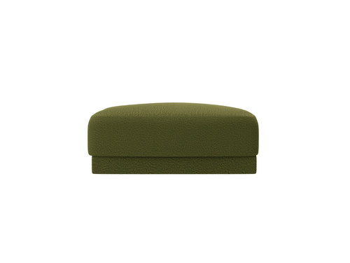 Micadoni - Poef "Miley" boucle donker olijfgroen - 90x90x40cm