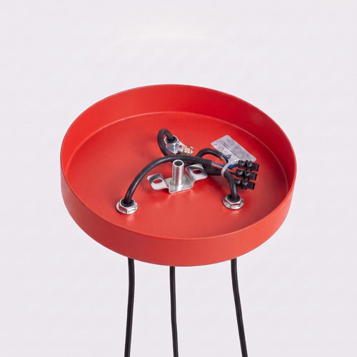 Sollux Lighting Hanglamp RAYO 3P rood - 20x20x108cm