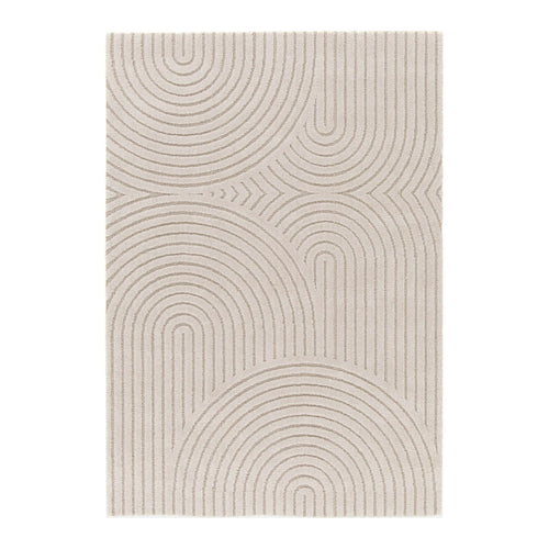 AFK Living vloerkleed Groove - reliëfeffect - beige - 80 x 150 cm