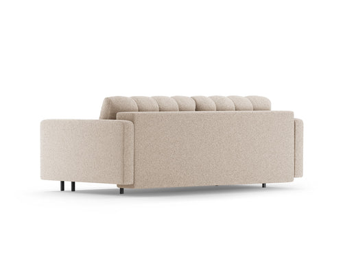 Cosmopolitan Design Slaapbank met opbergdoos Bali 3-zits, boucle beige - 84x222x105cm