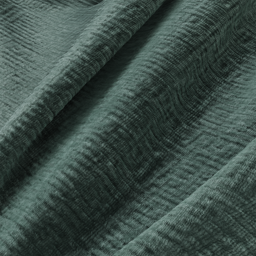 Sia Home - Hoekbanken links MYRA - Fluweel met patroon - Smaragdgroen - 269cm - vtwonen shop