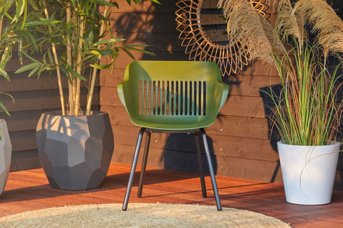 Hartman Tuinstoel Jill Rondo - Groen Kunststof - Set Van 2 - vtwonen shop