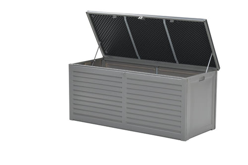 Primo kussenbox - kunststof - 490L - 146x61 cm - donkergrijs - zwart - vtwonen shop