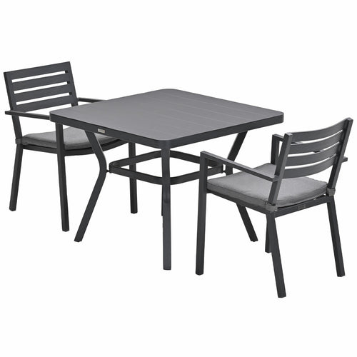 Garden Impressions tuinset Amarillo - Mina - donker grijs - 90x90 cm - 3-delig - vtwonen shop