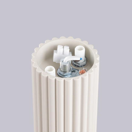 Sollux Lighting Plafondlamp HALO beige IP44 - 12x12x21cm