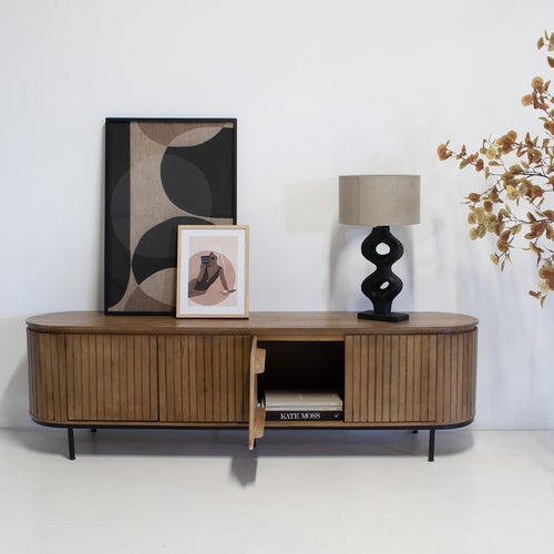 Giga Meubel Tv-Meubel Tora - Naturel - Mangohout - 200cm