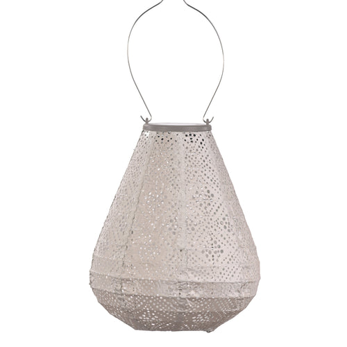 Lumiz solar lampion - topaze tulip - 20 cm - licht taupe - vtwonen shop