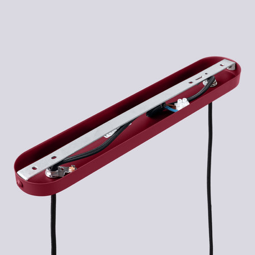 Sollux Lighting Hanglamp HALO 2L bordeaux - 33,5x6x120cm