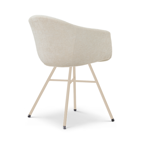 Nolon Noa-Otis eetkamerstoel cottonbeige - beige onderstel