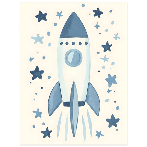 Artfulprints  Avontuurlijke ruimtevaart   poster 30x40 cm - vtwonen shop