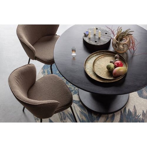 BePureHome eetkamerstoelen Admit - Polyester - Nougat - Set van 2 - vtwonen shop