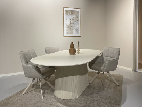Livingfurn eetkamertafel Patrice - 230cm - beige