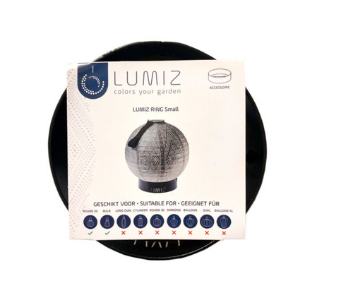 Lumiz metalen ring - 12 cm - zwart - vtwonen shop