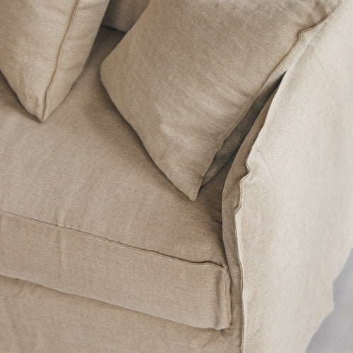 Tikamoon 5-zitsbank van natuurlijk linnen - Naturel - vtwonen shop