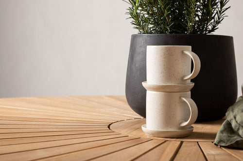 Rebellenclub Ronde Tuintafel Tonga - ø140cm - Wit - vtwonen shop