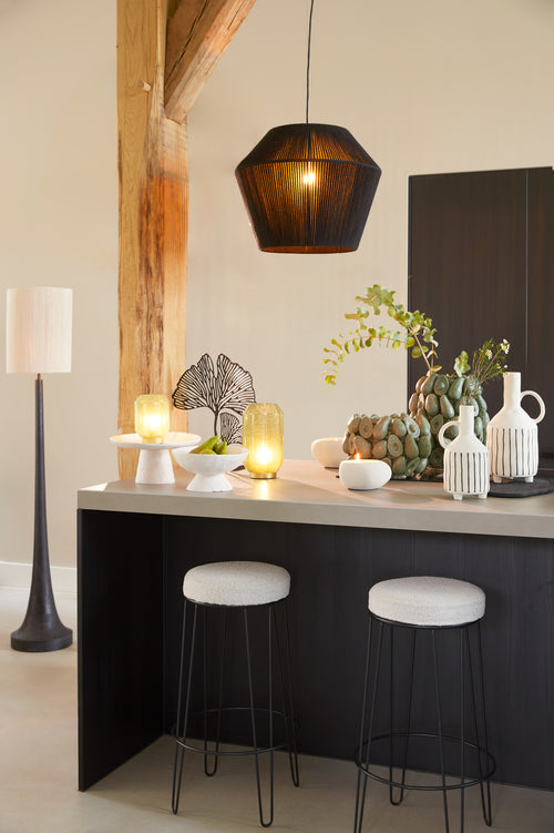 Light & Living vloerlamp  - zwart - 25x25x135 cm