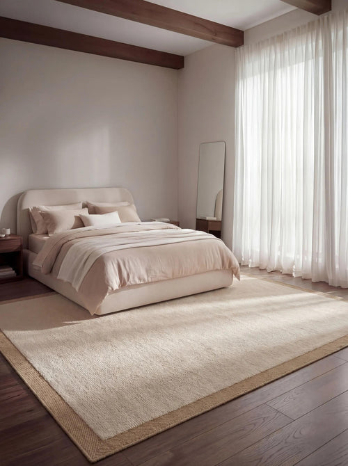 benuta wollen vloerkleed Franco - créme/beige - 160x230 cm