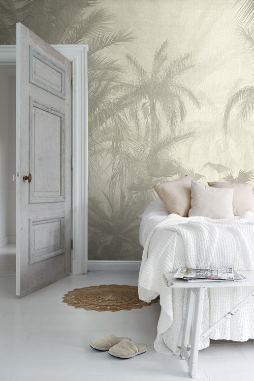Sanders & Sanders fotobehang jungle-motief grijs en beige - 424 x 280 cm - 640782