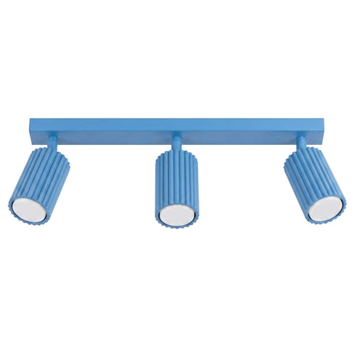 Sollux Lighting Plafondlamp KARBON 3L lichtblauw - 45x6,5x16,5cm