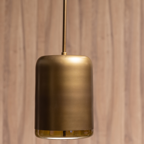 WOOOD hanglamp verticaal Safa  - Metaal/Glas - Brass - 60x20x20 - vtwonen shop