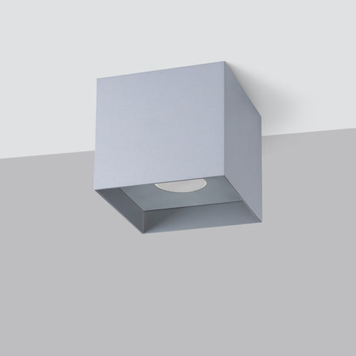 Sollux Lighting Plafondlamp HATI grijs - 10x10x10cm