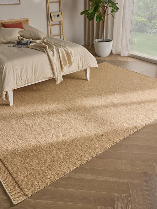 benuta wollen vloerkleed Imke - abrikoos - 200x300 cm