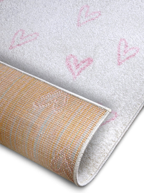 Hanse Home Adventures children's carpet Hearts Cream Rosa 160x235 cm