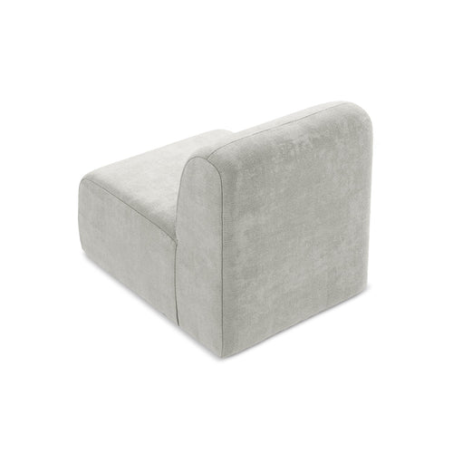 LaMiaSofa Bankmodule midden Cervo - chenille stof - lichtgrijs - 70x94x75