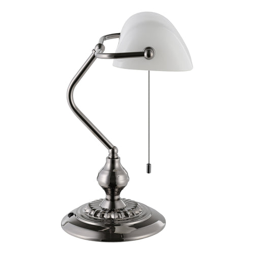 EGLO bureaulamp Banker - tafellamp - e27 - 39 cm - wit