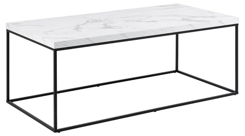 BRAM Salontafel Jolyn - 110 x 55 cm - Wit Marmerlook - vtwonen shop