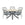 Garden Impressions tuinset Ross - Tulli zacht groen - light teak look - Ø148 cm
