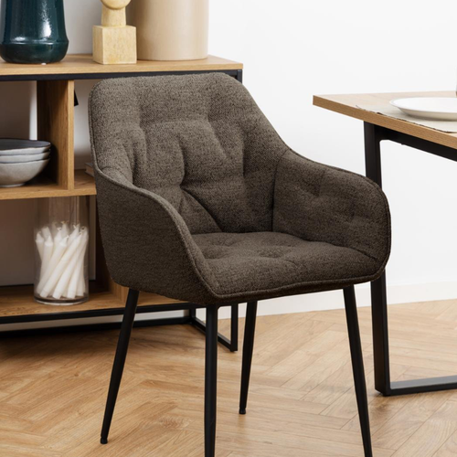 Rebellenclub Eetkamerstoel Harstad - Set Van 2 - Taupe - vtwonen shop