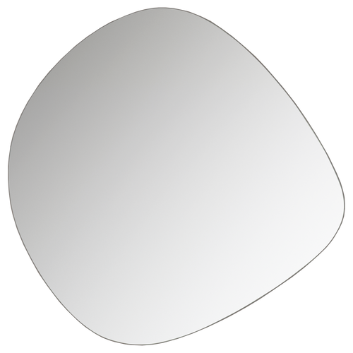 WOOOD spiegel Philou - Glas/Metaal - Zwart - 60x59x0,5