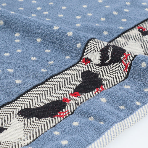 Bunzlau Castle Luxe Keukendoek en Theedoek - Kip Grijs Blauw - 100% biologisch GOTS katoen - keukentextiel set - vtwonen shop