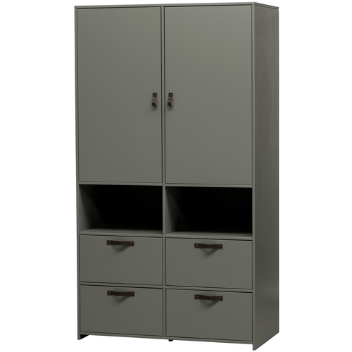 vtwonen kledingkast Stage - Grenen - Groen - 185x103x40 - vtwonen shop