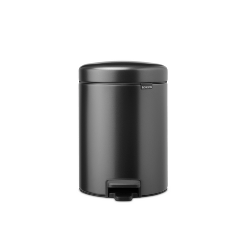Brabantia NewIcon Pedaalemmer, 5 liter, kunststof binnenemmer - Confident Grey