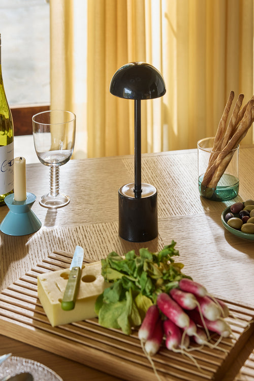 Hübsch witte wijnglas Clink - kristal - ø8xh15cm