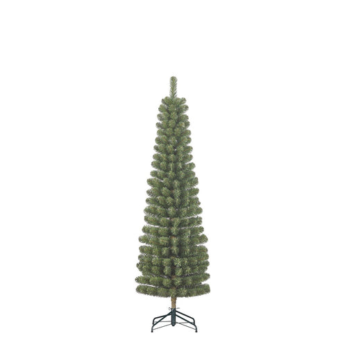 Black Box Trees Charlton Kerstboom Slank Pilaarmodel - Kerstversiering met Natuurlijke Look - Kunstboom met Scharnierconstructie voor Snel Opzetten -