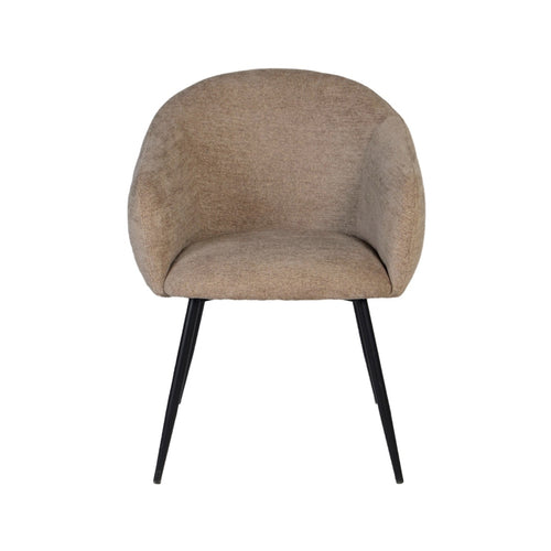 Giga Meubel Eetkamerstoel Meau - Metaal - Taupe - Set van 2 - vtwonen shop