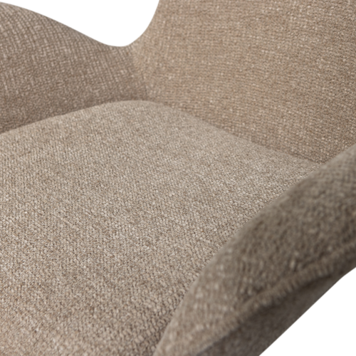 WOOOD verstelbare fauteuil Marten - Polyester - Zand - 91x79x76