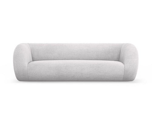 Cosmopolitan Design Bank Essen 3-zits, boucle, lichtgrijs - 95x230x86cm