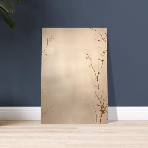 Artfulprints  Abstract - Golden leafs   poster 50x70 cm - vtwonen shop