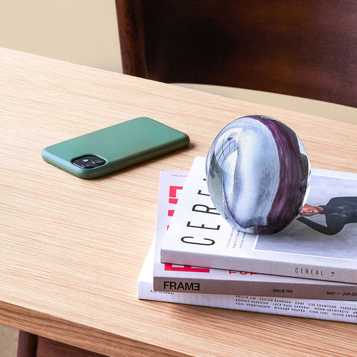 Hübsch presse-papier Leverage - glas - ø10cm