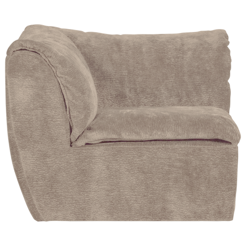 WOOOD hoekelement Baggy - 3D Chenille - Zand - 81x96x96 - vtwonen shop